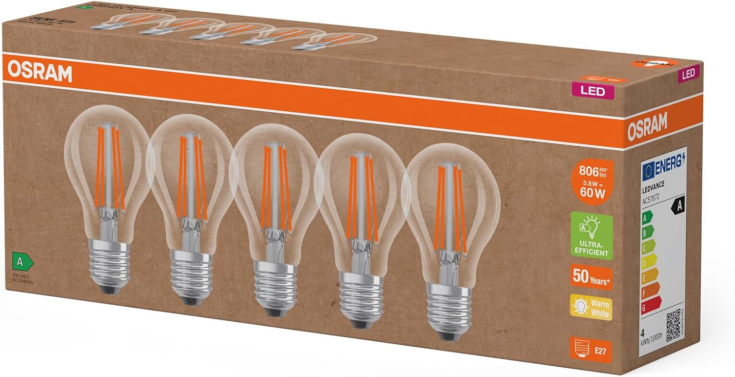 Detalle de OSRAM ampoule LED E27 5 pièces