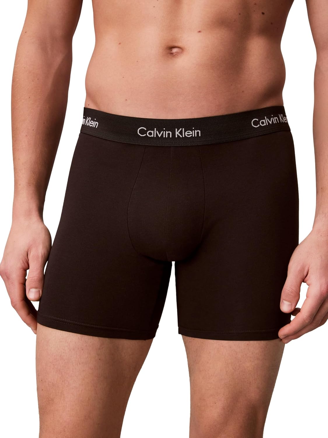 Detalle de Calvin Klein Boxers Longs Lot de 3 Homme Boxer Brief Stretch
