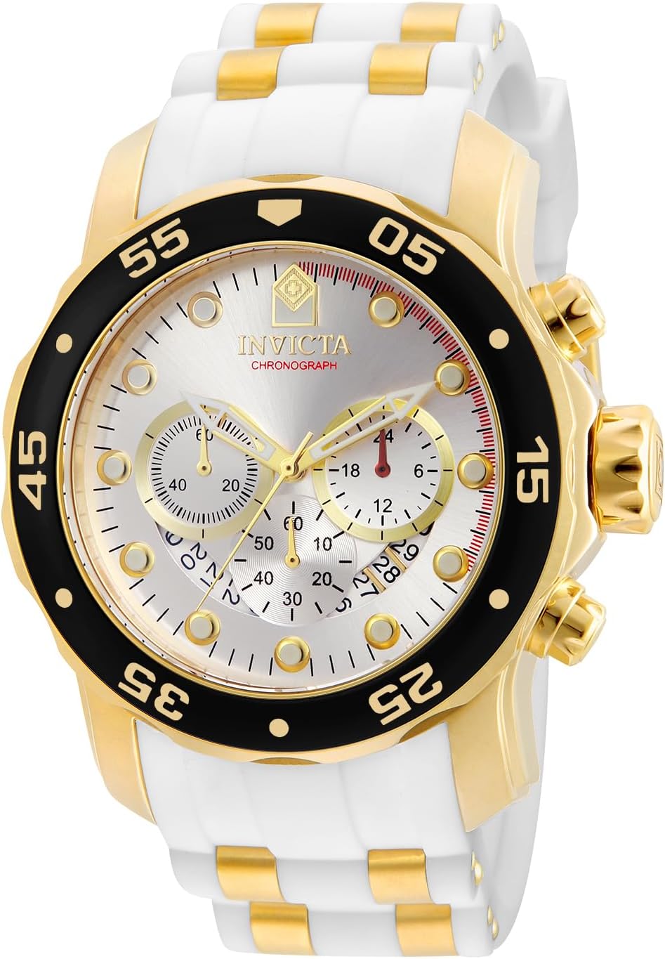Detalle de Invicta Pro Diver Montre Homme – Mouvement Quartz, Acier Inoxydable, 48 mm