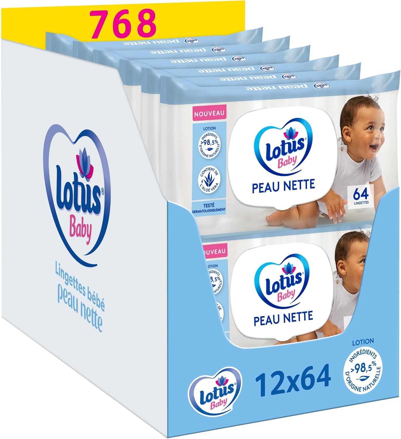 Detalle de lotus Baby Peau Nette Lingettes Bébé 🧻