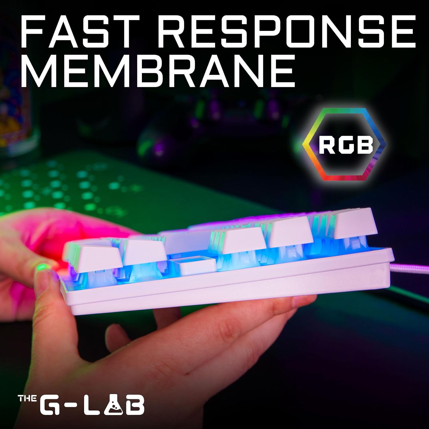Detalle 2 de The G-Lab Keyz Caesium TKL RGB 8…