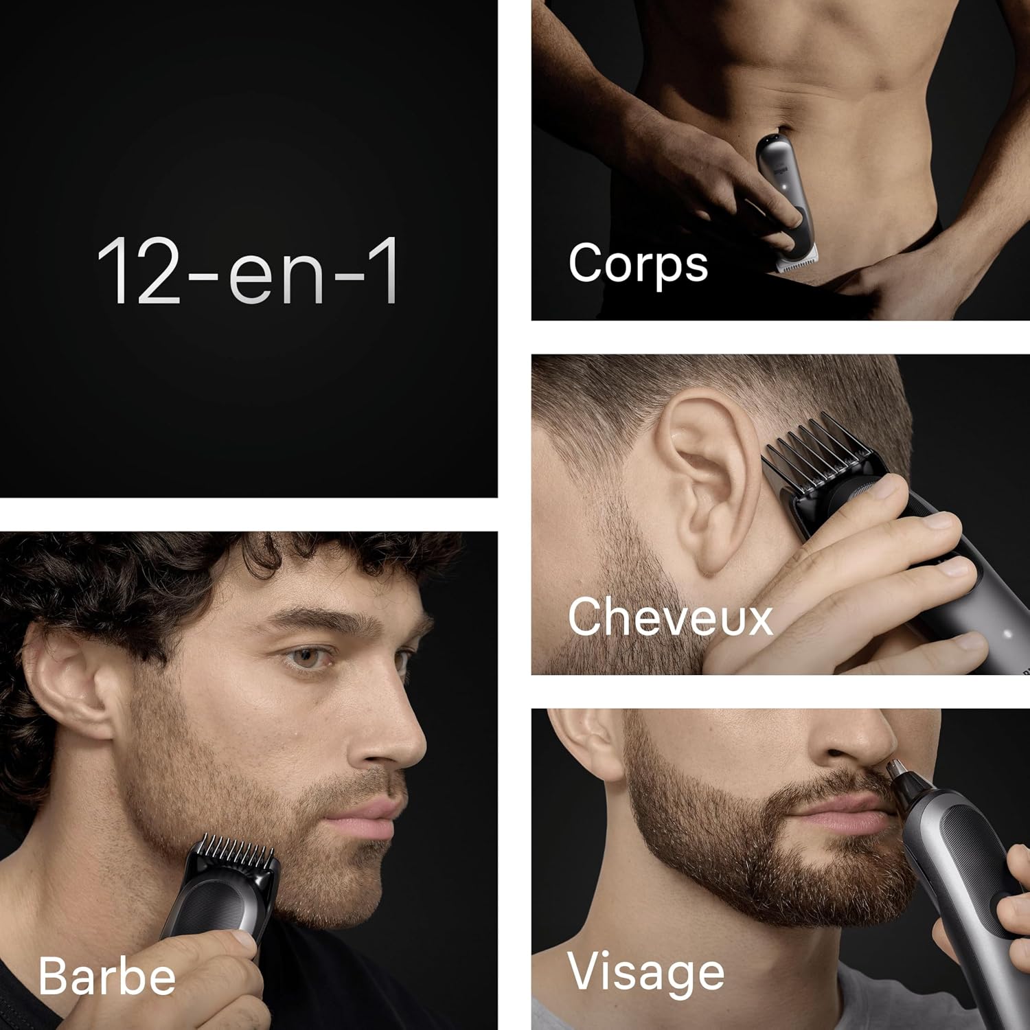Detalle de Braun AIO7545 Series 7 tondeuse 12-en-1, 120 min