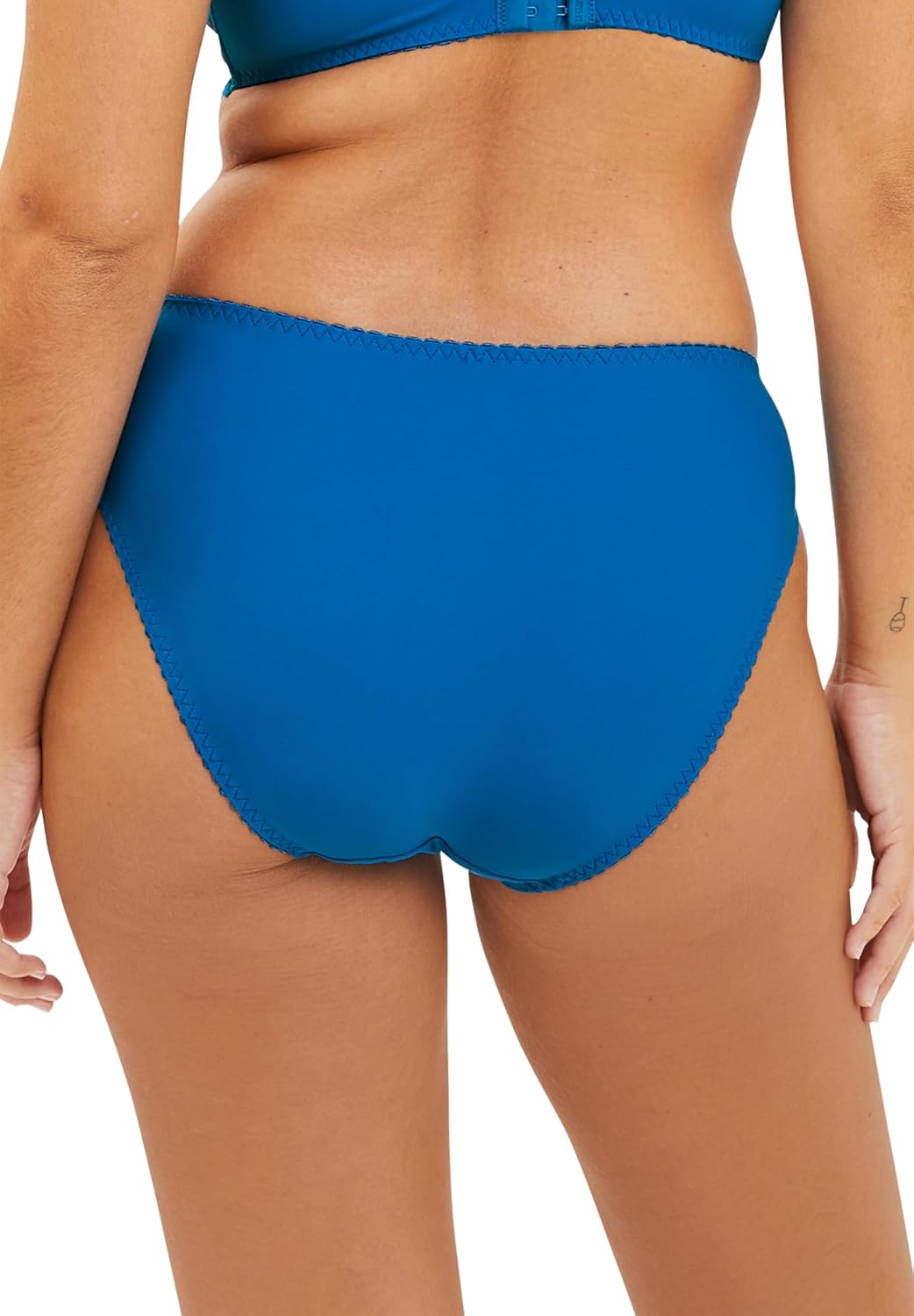 Detalle 2 de Sans Complexe Billet Doux – Slip de dessous moyen en dentelle imprimée et microfibre, certifié OEKO-TEX