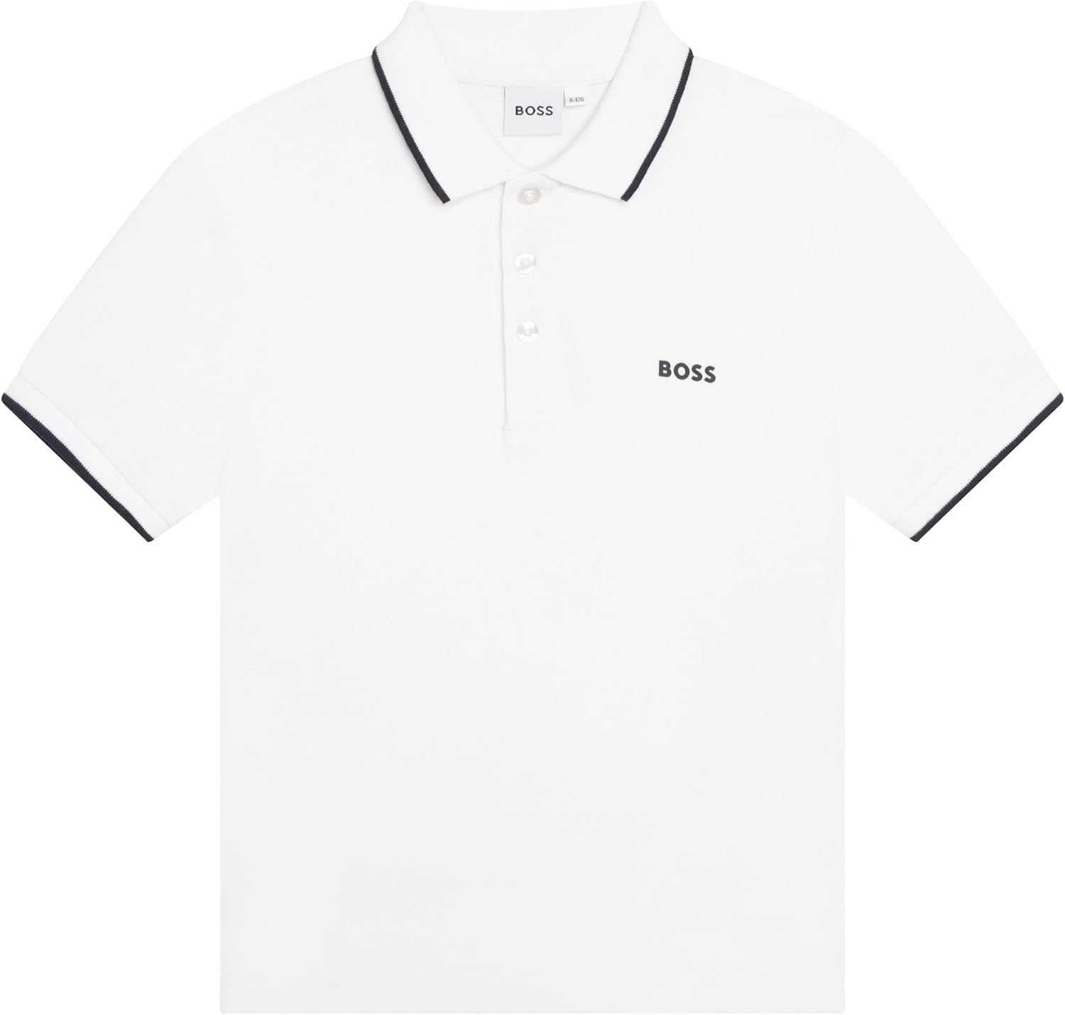 Detalle de Polo BOSS Manches Courtes 100% Coton
