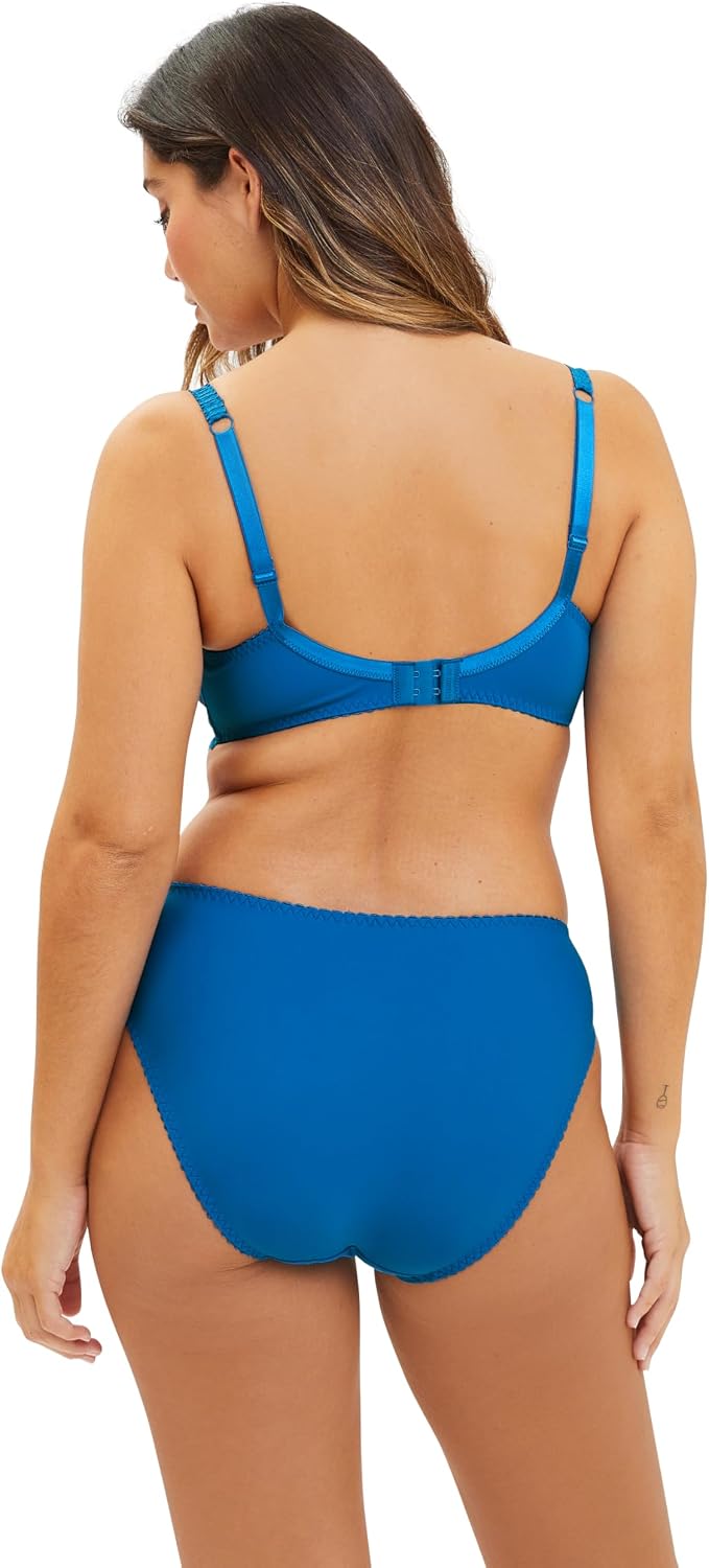 Detalle 2 de Sans Complexe Billet Doux – Slip de dessous moyen en dentelle imprimée et microfibre, certifié OEKO-TEX