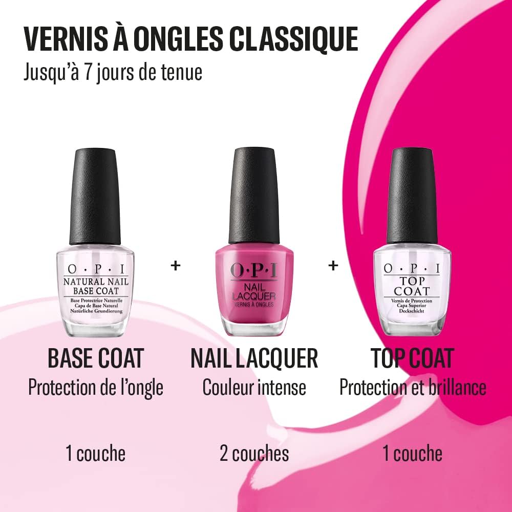Detalle de OPI Nail Lacquer Vernis à ongles blanc, tenue jusqu’à 7 jours, 15 ml