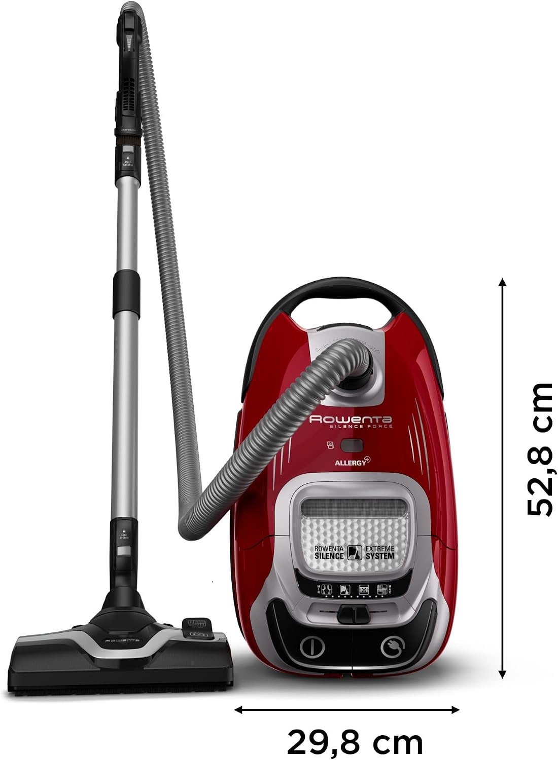 Thumbnail 6 de Rowenta Silence Force Effitech RO7474EA avec sac – aspirateur silencieux 57 dB(A), 4,5 L (rouge Tanin)