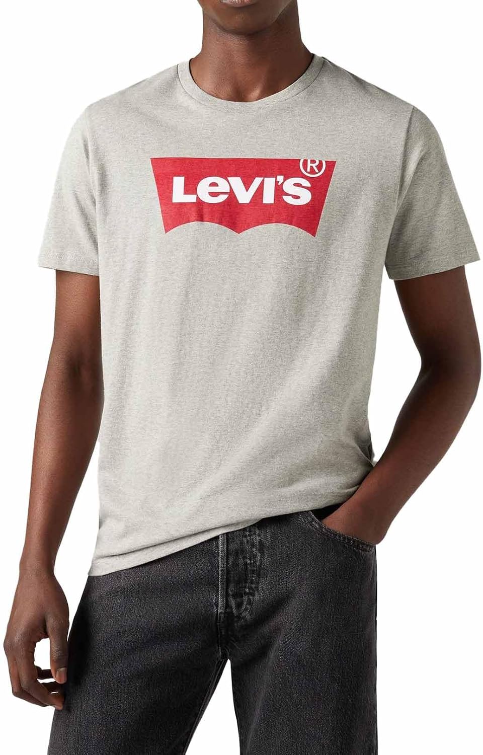 Detalle de Levi's Graphic Set-in Neck T‑shirt homme gris XL