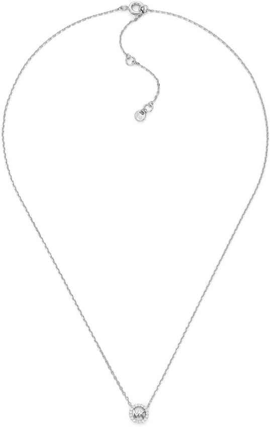 Detalle de Michael Kors parure femme en pierres semi-précieuses (collier + boucles d’oreilles) couleur argent