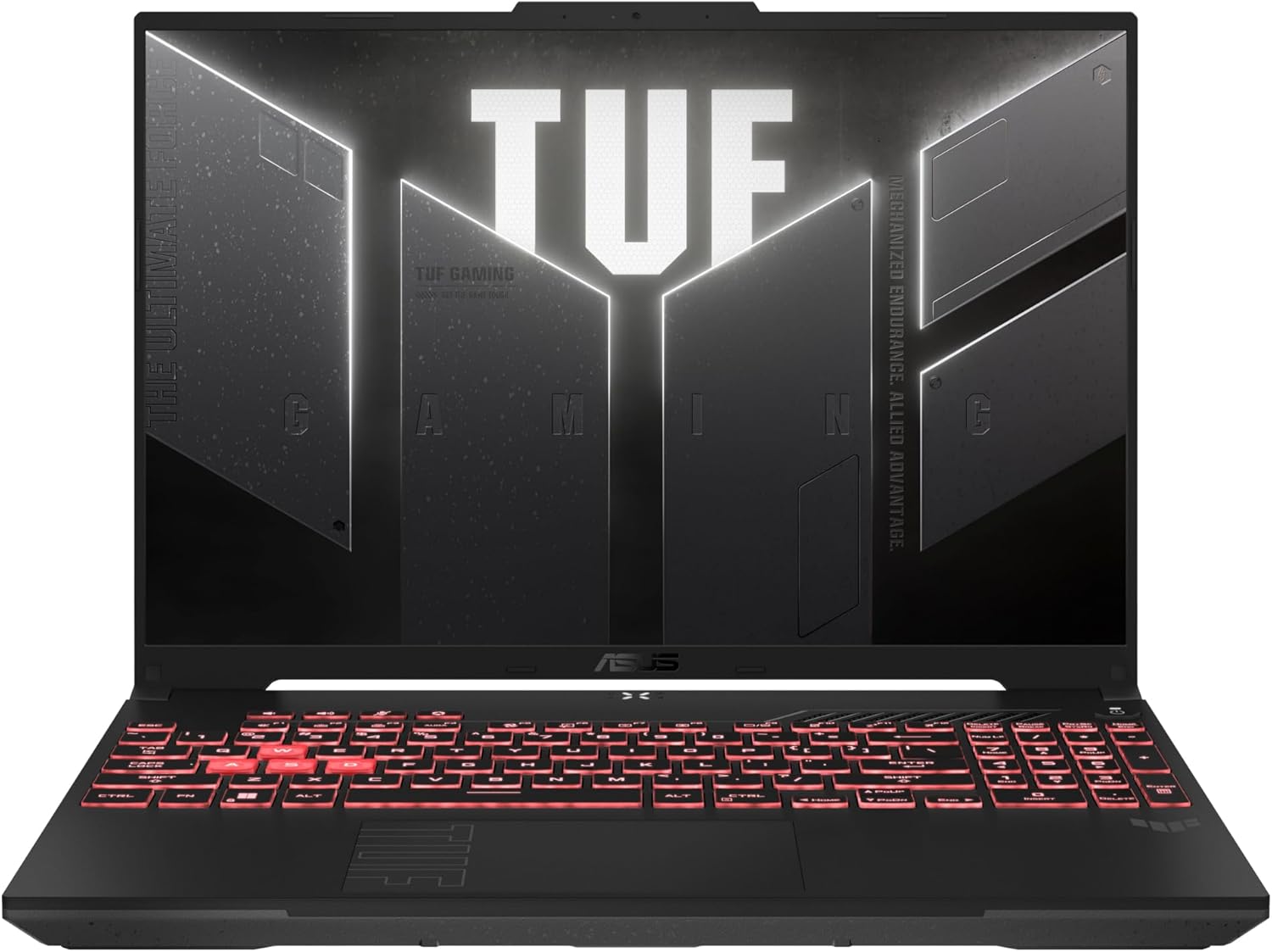 Detalle de ASUS TUF Gaming A16-TUF607PV-QT023W (16 pouces QHD+ 165 Hz) – Ryzen 9 7845HX, RTX 4060 140 W, DDR5 16 Go, SSD 1 To NVMe