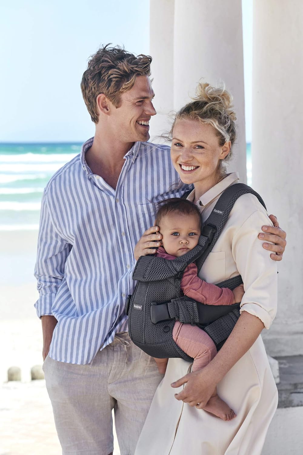 Detalle de BabyBjörn Porte-bébé One Air Mesh 3D – Anthracite