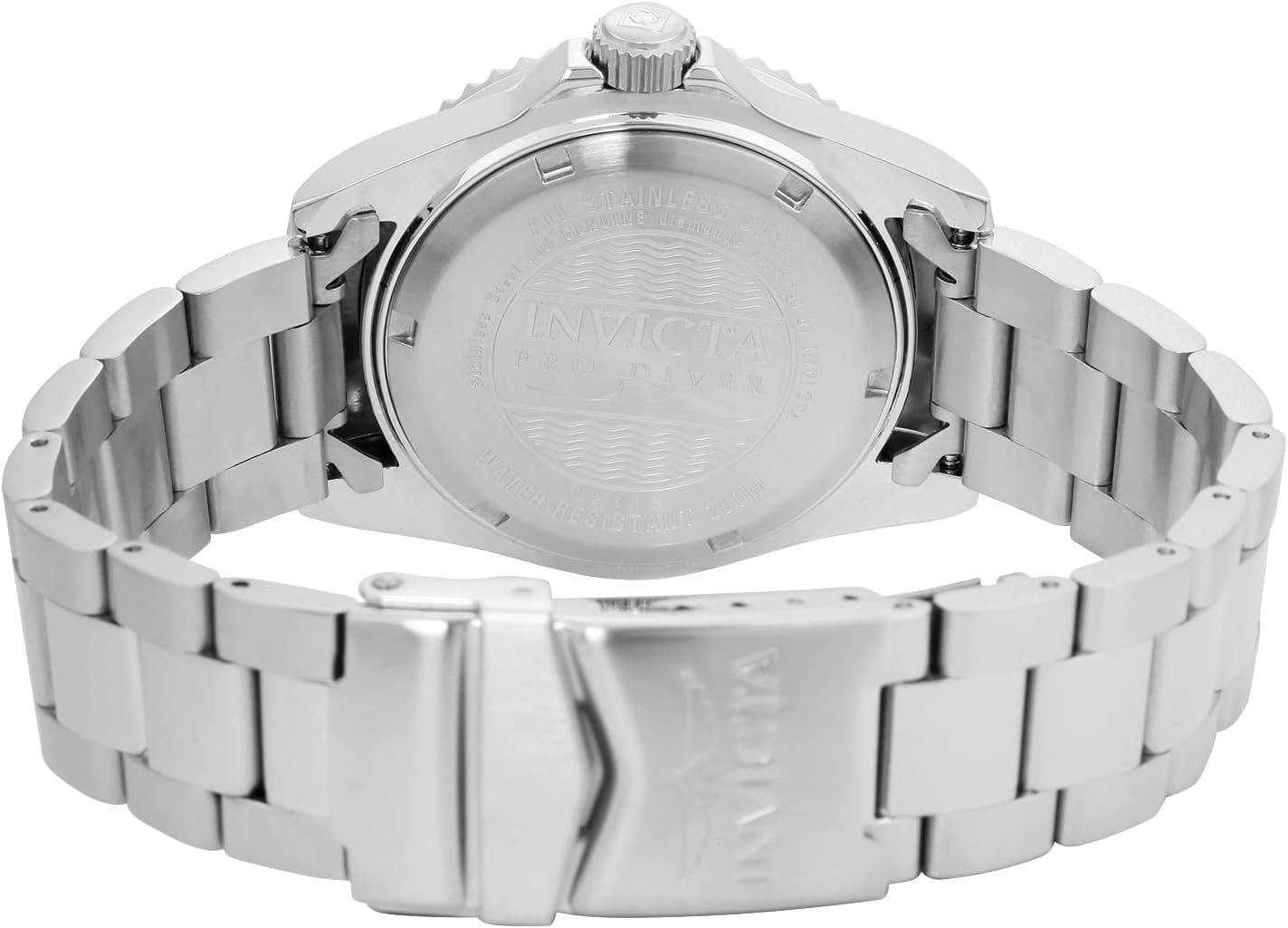 Detalle de Invicta Pro Diver Femme – Montre quartz en acier inoxydable, 40 mm, mouvement précis