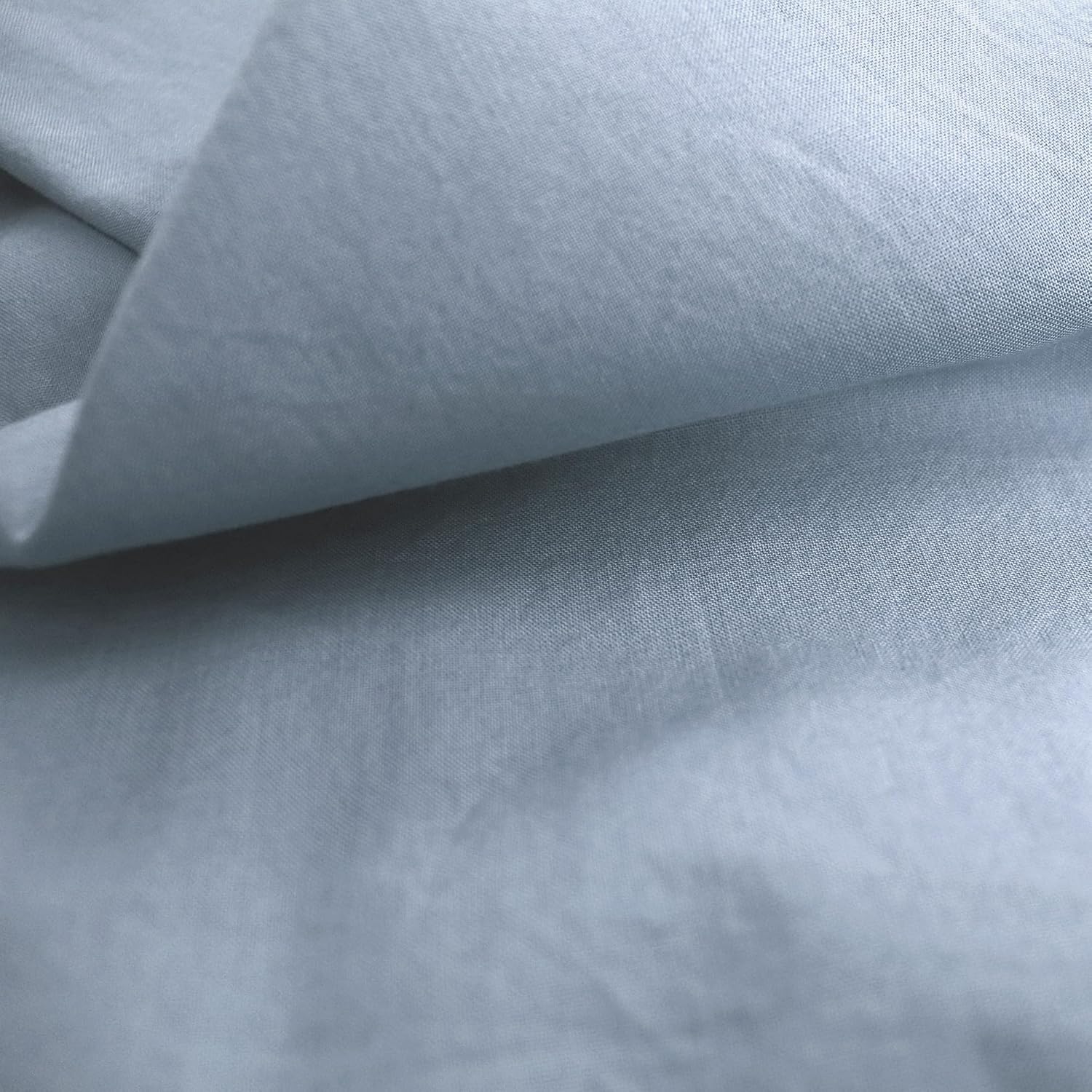Detalle de MATT & ROSE Housse de Couette 200x200 cm en coton lavé Bleu Orage – 1 ou 2 personnes