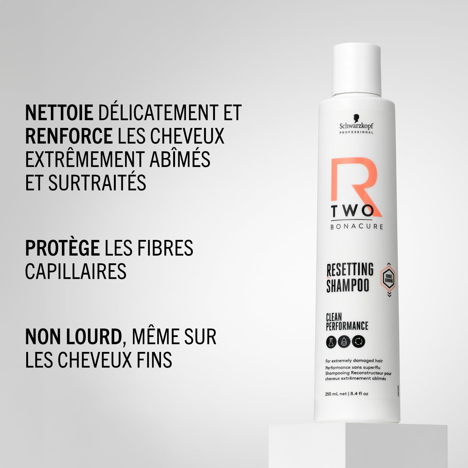 Detalle de Schwarzkopf Professional Bonacure R-TWO Resetting Shampoo – Rééquilibre et Réparation en Douceur