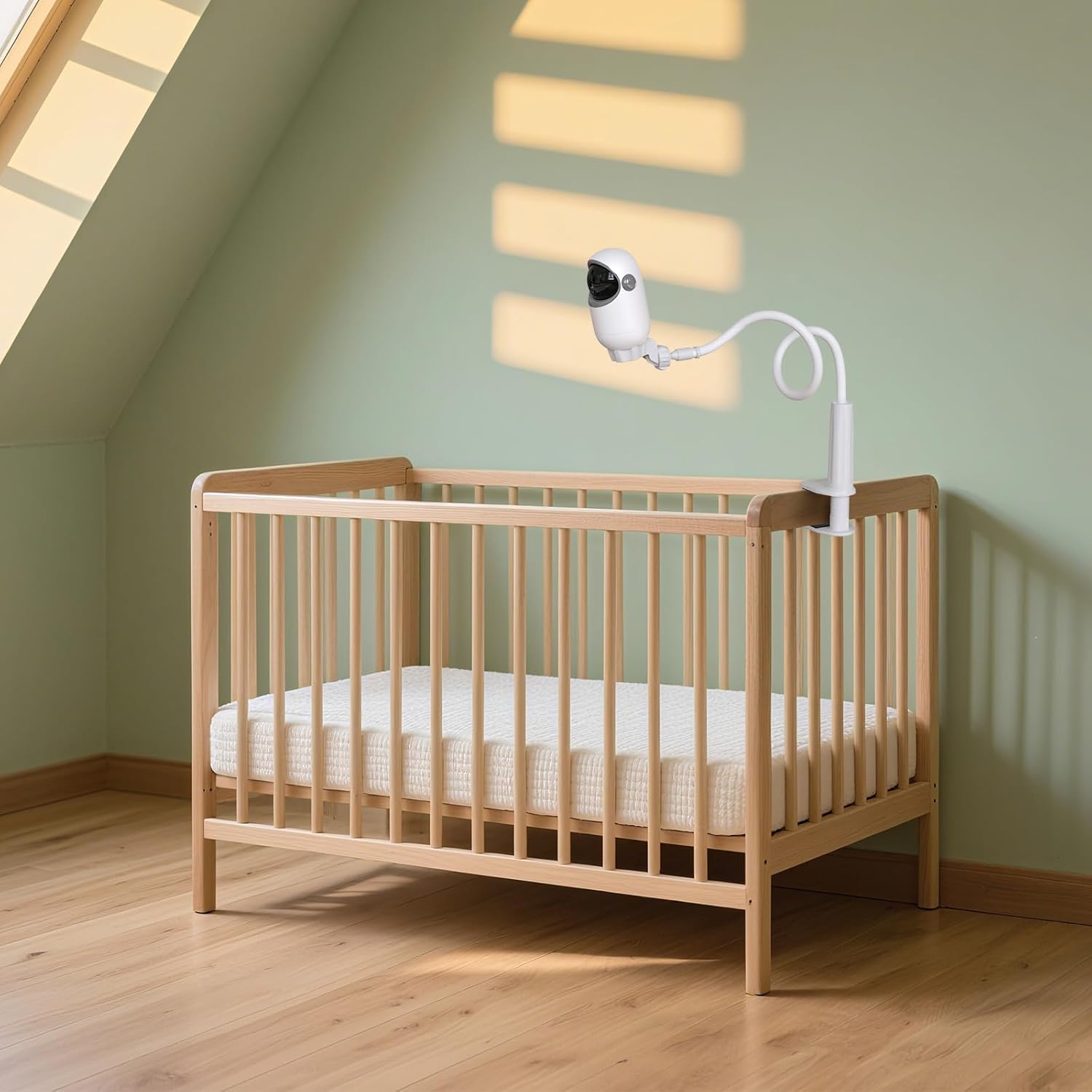 Detalle 2 de TakTark Support universel pour babyphone : support flexible avec pinçe et adaptateur 1/4