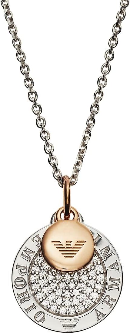 Detalle 2 de Emporio Armani Collier en argent sterling pour femme avec fermoir mousqueton