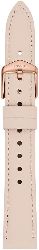 Detalle de Fossil bracelet femme en cuir ou acier inoxydable 16 mm, ton doré rosé