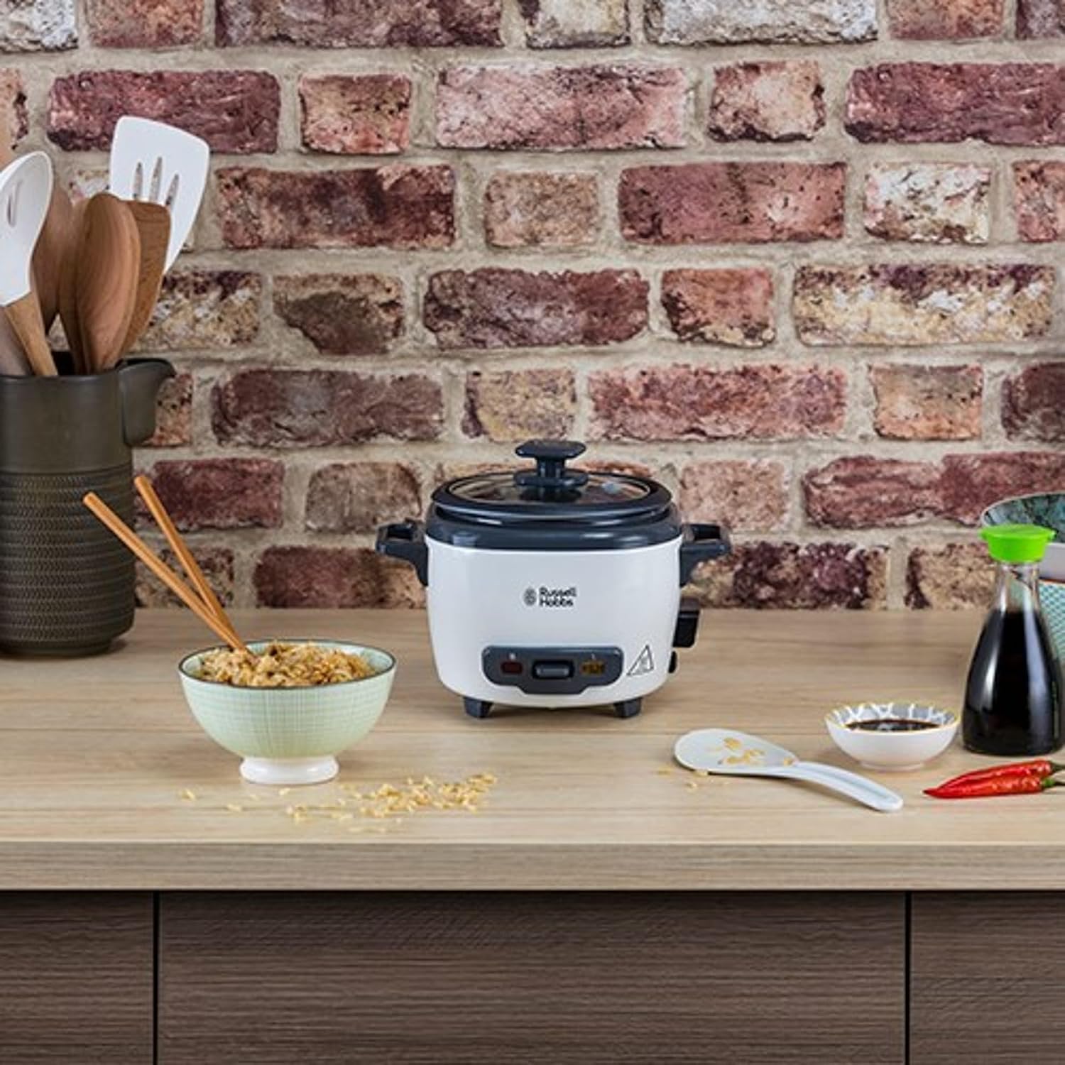 Detalle 2 de Russell Hobbs 27020-56 Cuiseur de riz mini mijoteuse 0,4 L (2 portions) avec bol antiadhésif amovible