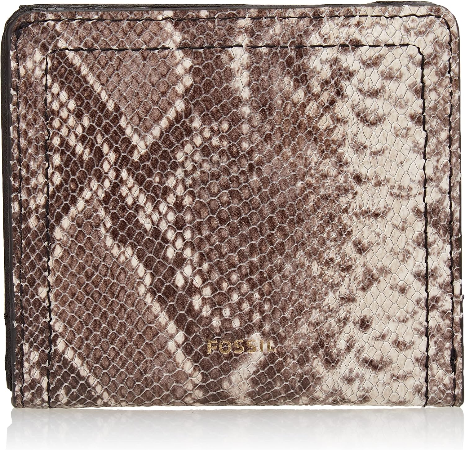 Detalle de Fossil Logan Portefeuille pochette zippé en cuir ou en PU pour femme