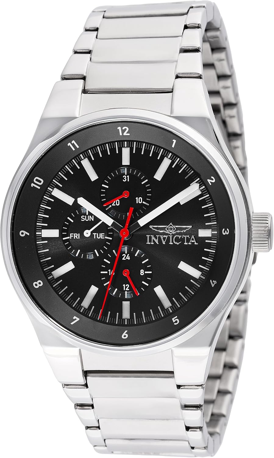 Detalle de Invicta Racing Montre Homme – Mouvement Quartz, Acier Inoxydable, 44 mm