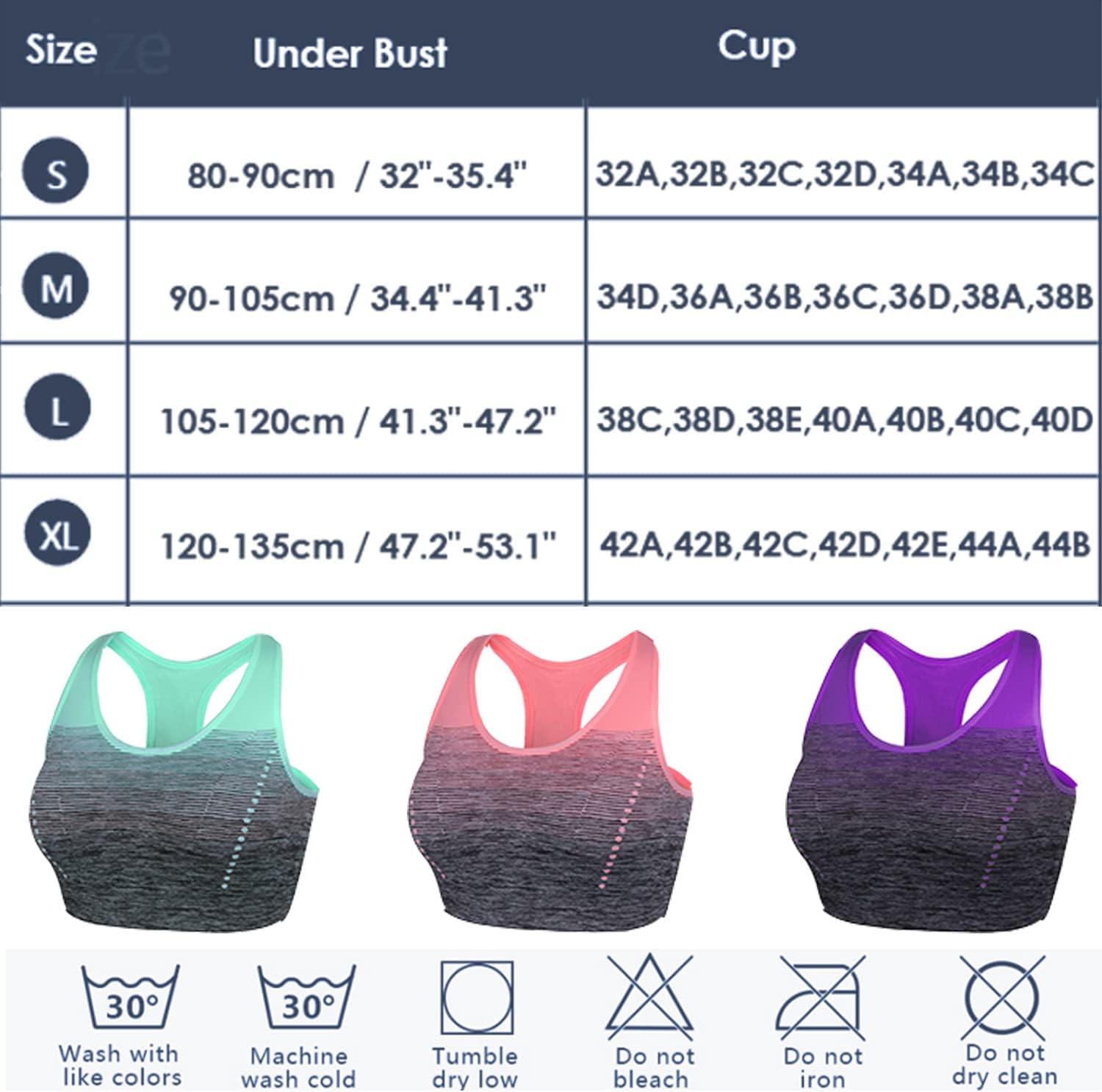 Detalle de Sykooria Amb00319 Soutien-Gorge de Sport Femme – maintien et confort pour toutes vos séances