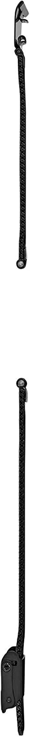 Detalle de Fossil Femmes Bracelet de Montre en Cuir et Acier Inoxydable – Maille Noire 18 mm, Échangeable