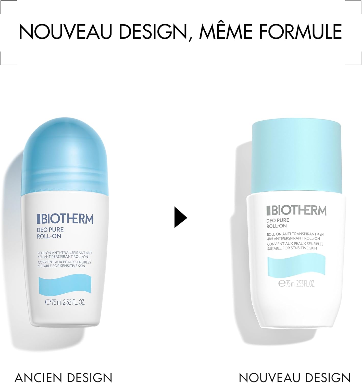 Detalle de Biotherm Deo Pure Déodorant Anti-Transpirant 75 ml – Sans parfum, pour tous types de peaux sensibles