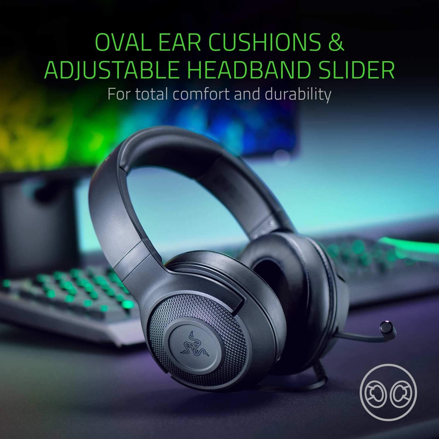 Thumbnail 6 de Razer Kraken X Lite : Casque de jeu filaire ultra-léger pour PC et consoles