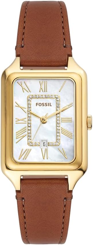Thumbnail 6 de Montre Fossil Raquel pour femmes à quartz, bracelet cuir ou acier inoxydable