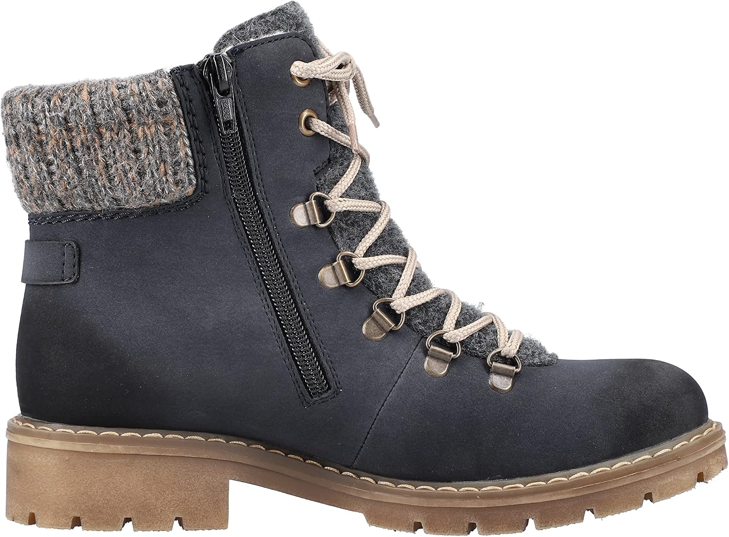 Detalle de Rieker Y9131 botte tendance femme : confort antistress et chaleur au quotidien