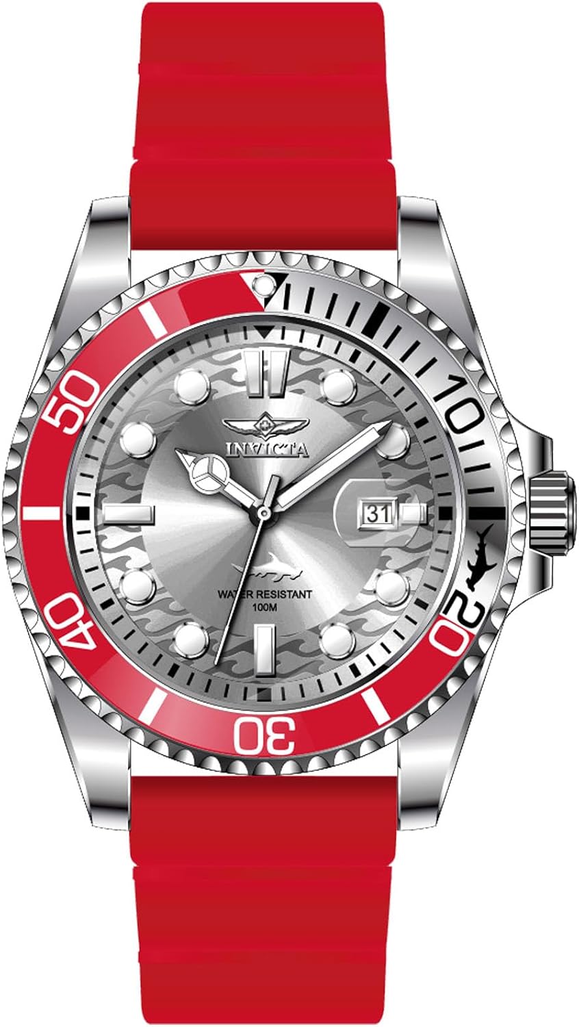 Detalle de Invicta Pro Diver Montre pour Homme 43 mm – Mouvement Quartz, Acier Inoxydable