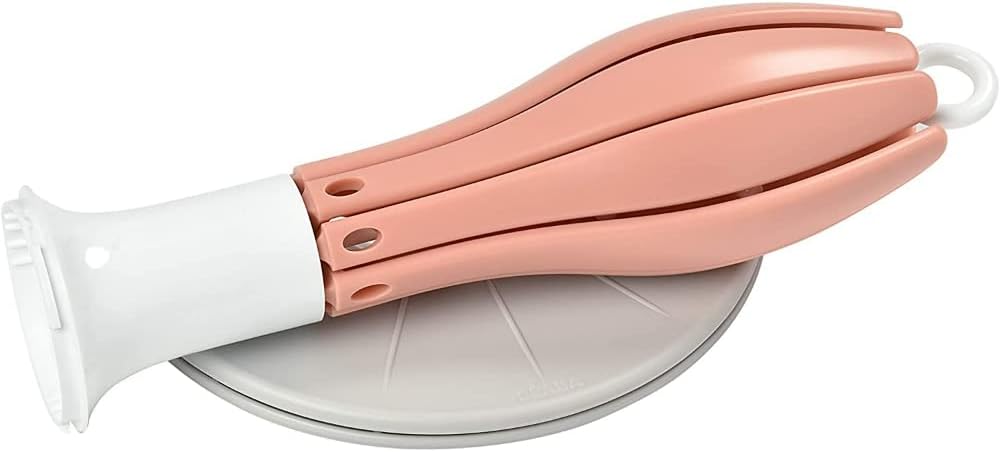 Detalle de Béaba Arbre Flower — égoutte-biberons pliable, compact, pour 8 biberons et accessoires (rose)