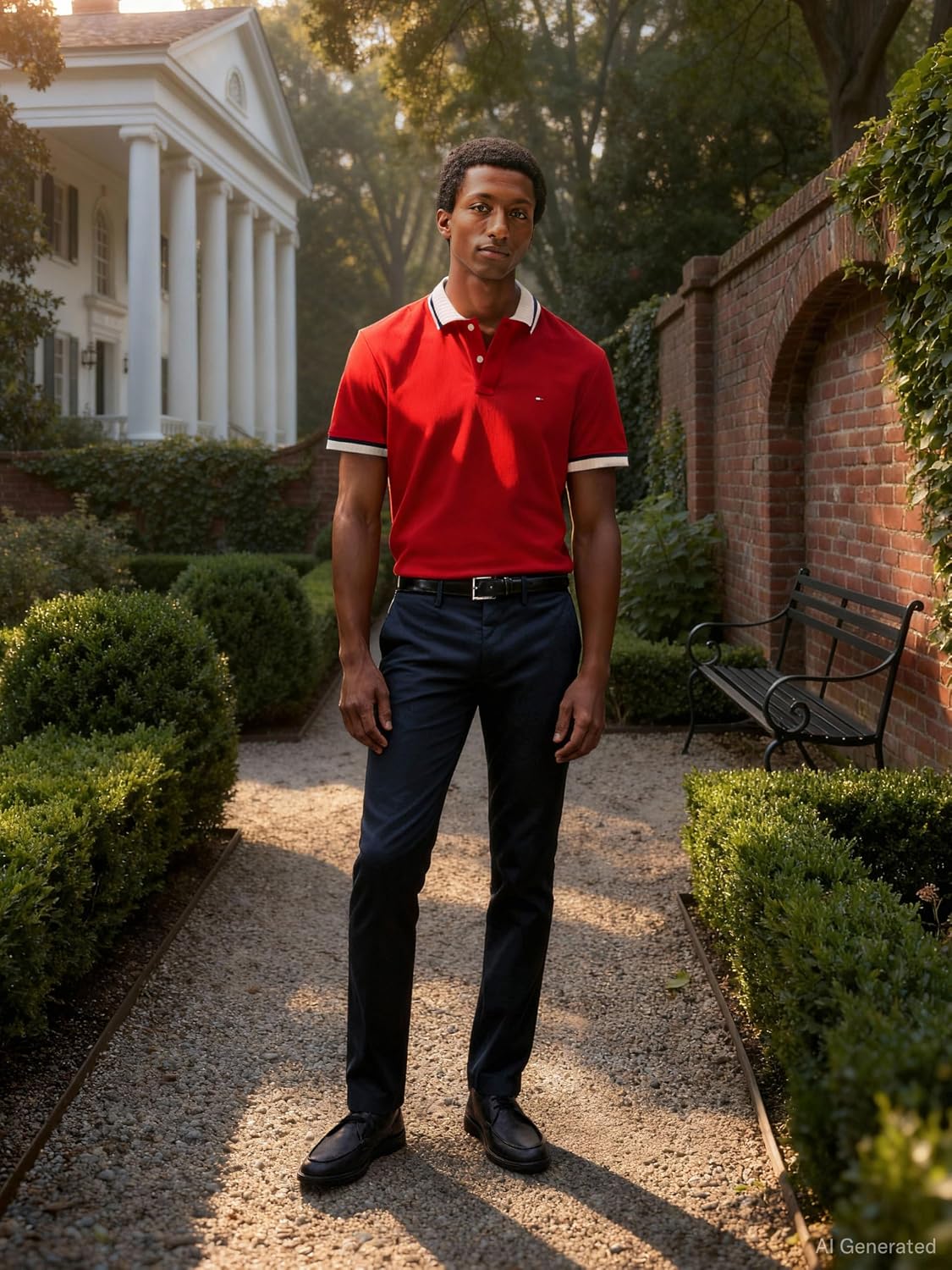 Detalle de Tommy Hilfiger Pantalon Homme Core Denton 1985 – Pima Cotton Chino