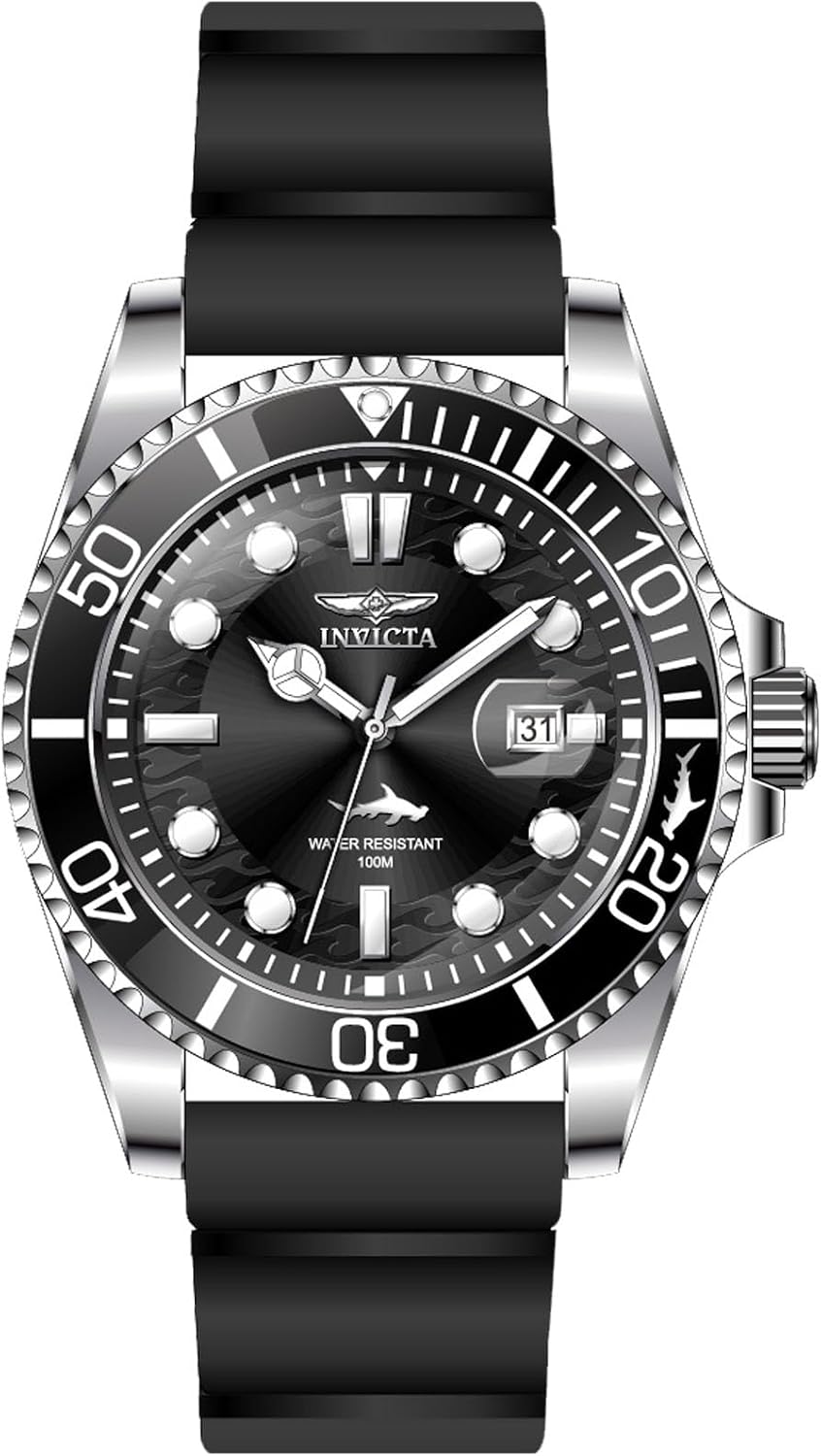 Detalle de Invicta Pro Diver Montre pour Homme 43 mm – Mouvement Quartz, Acier Inoxydable