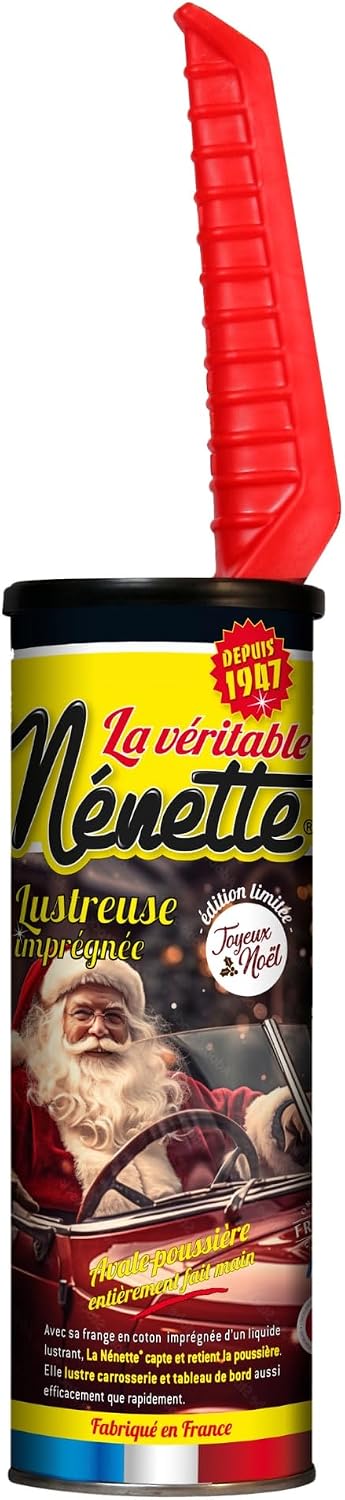Detalle de NENETTE Lustreuse imprégnée édition limitée Joyeux Noël — Fabriquée à la main en France, Noir