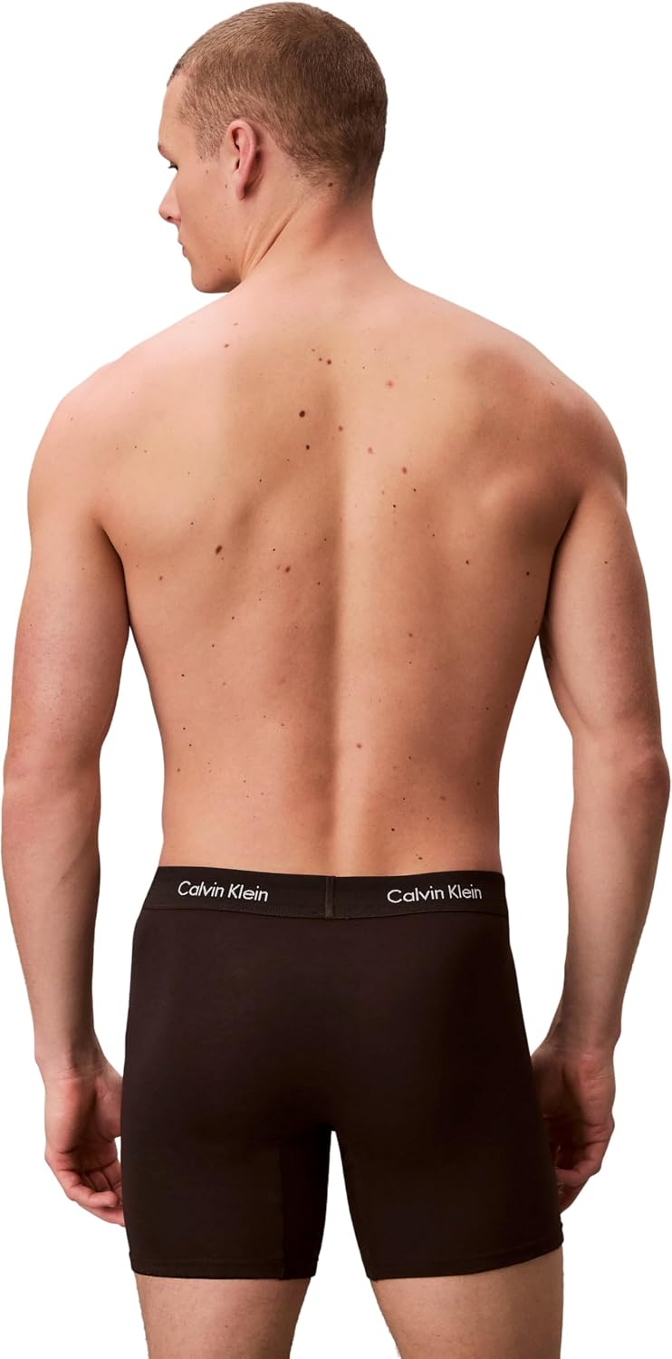 Detalle de Calvin Klein Boxers Longs Lot de 3 Homme Boxer Brief Stretch