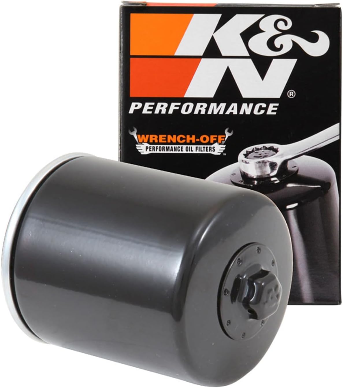 Detalle de K&N Powersports Filtre à Huile KN-170 Bloc 75x94mm, compatible Harley Davidson
