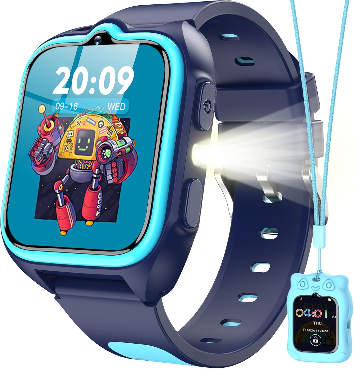 Detalle de Blackview Montre Connectée Enfant 4-12 ans : écran tactile, caméra et suivi d’habitudes sans téléphone