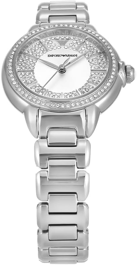Detalle de Emporio Armani Montre pour Femmes 32 mm – acier inoxydable argenté