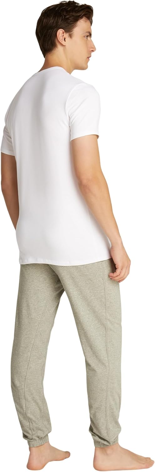 Detalle de Calvin Klein T-Shirt Manches Courtes Lot de 3 Homme – Coupe normale et logo discret