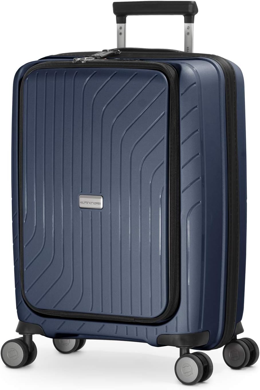 Detalle de HAUPTSTADTKOFFER TXL – Bagage à Main 55 x 40 x 23 cm avec compartiment ordinateur et serrure TSA, valise trolley rigide