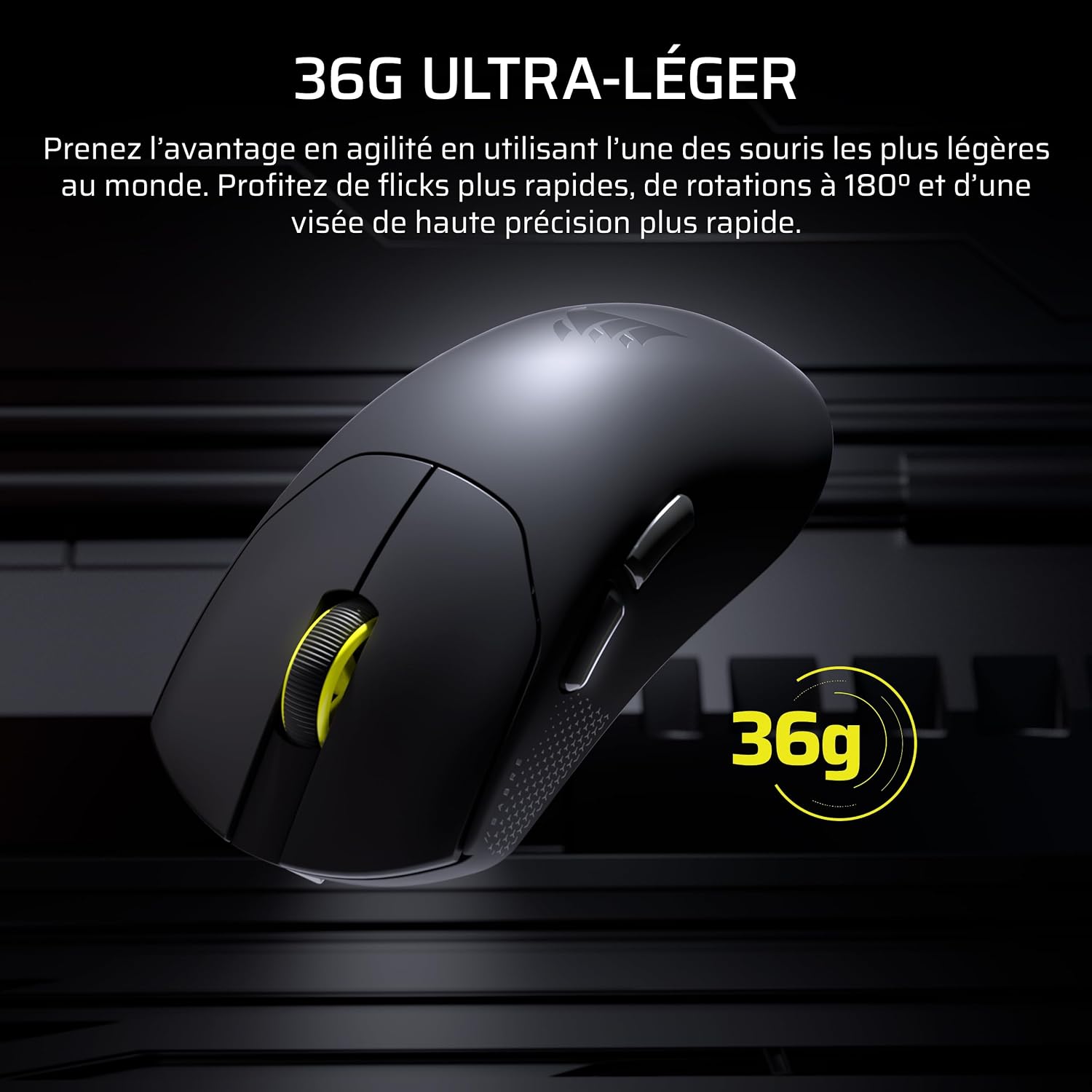 Detalle 2 de CORSAIR SABRE V2 PRO souris gaming ultralégère 36 g