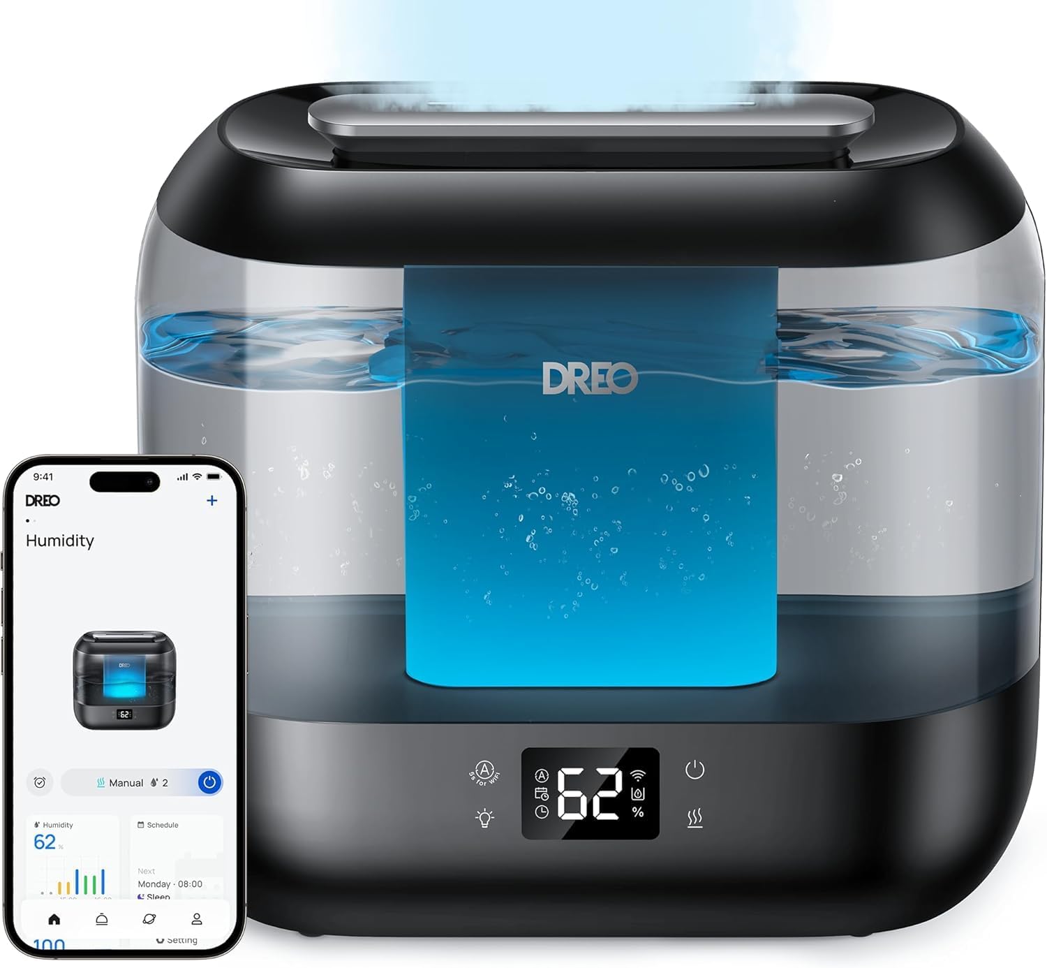 Detalle de Dreo Humidificateur intelligent 4 L pour chambre