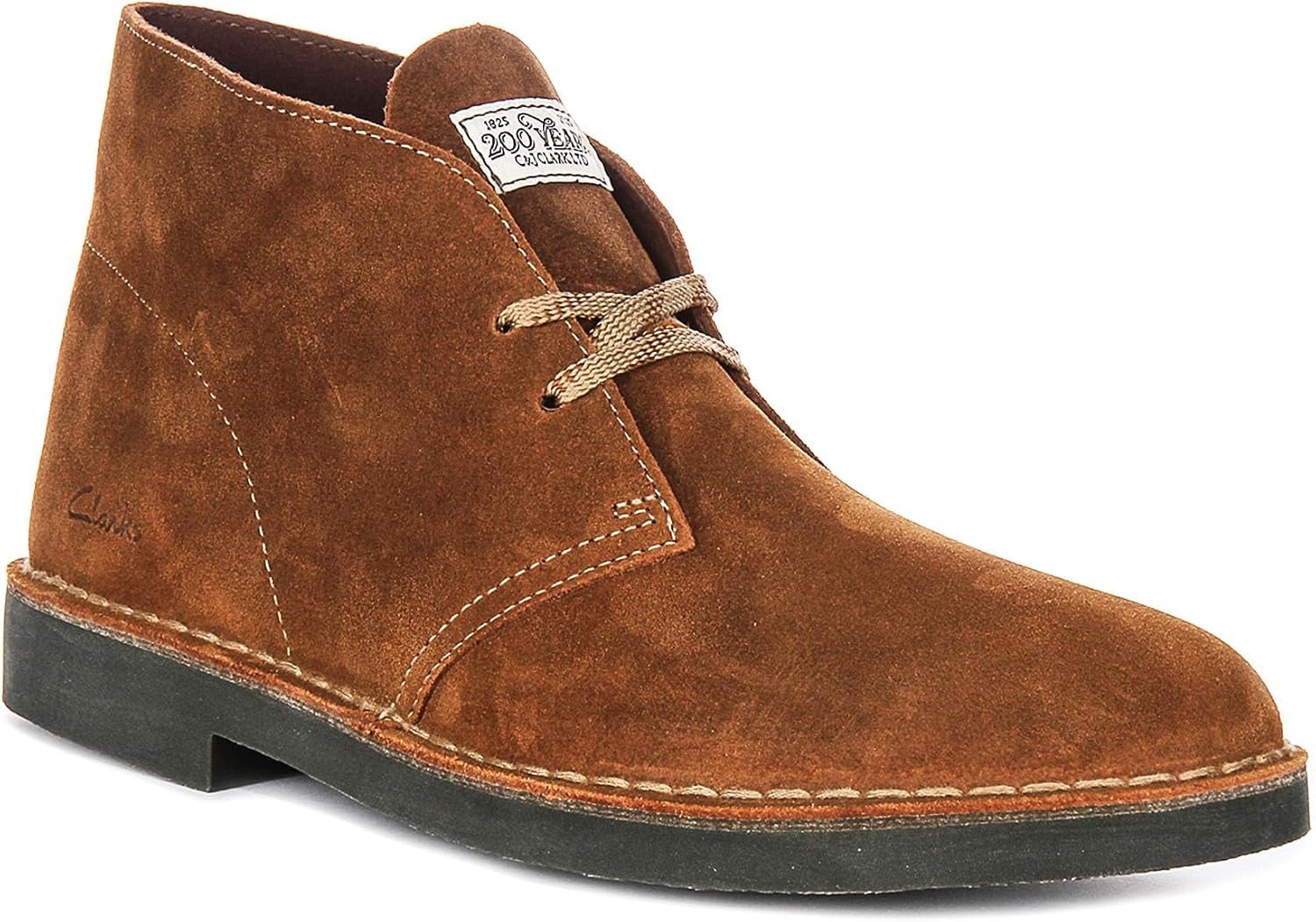 Detalle de Clarks Desert Boot Evo pour homme – daim sand et confort durable