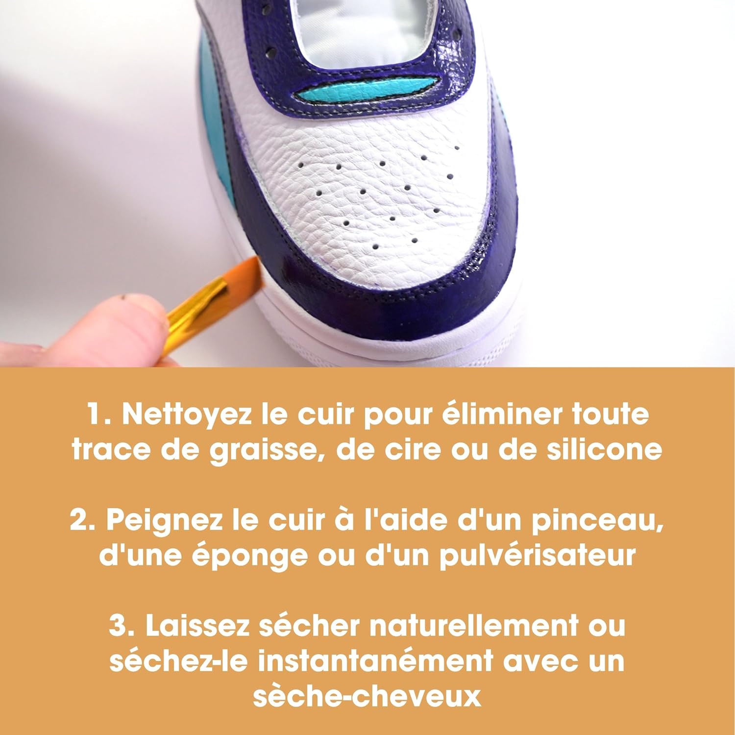 Thumbnail 5 de Furniture Clinic Peinture cuir Marron 50 ml