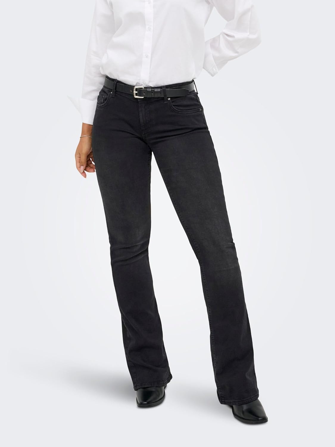 Detalle 2 de ONLY Onlrose Reg Sweet Flared DNM Bj571 : jeans femme évasés à partir de la cuisse