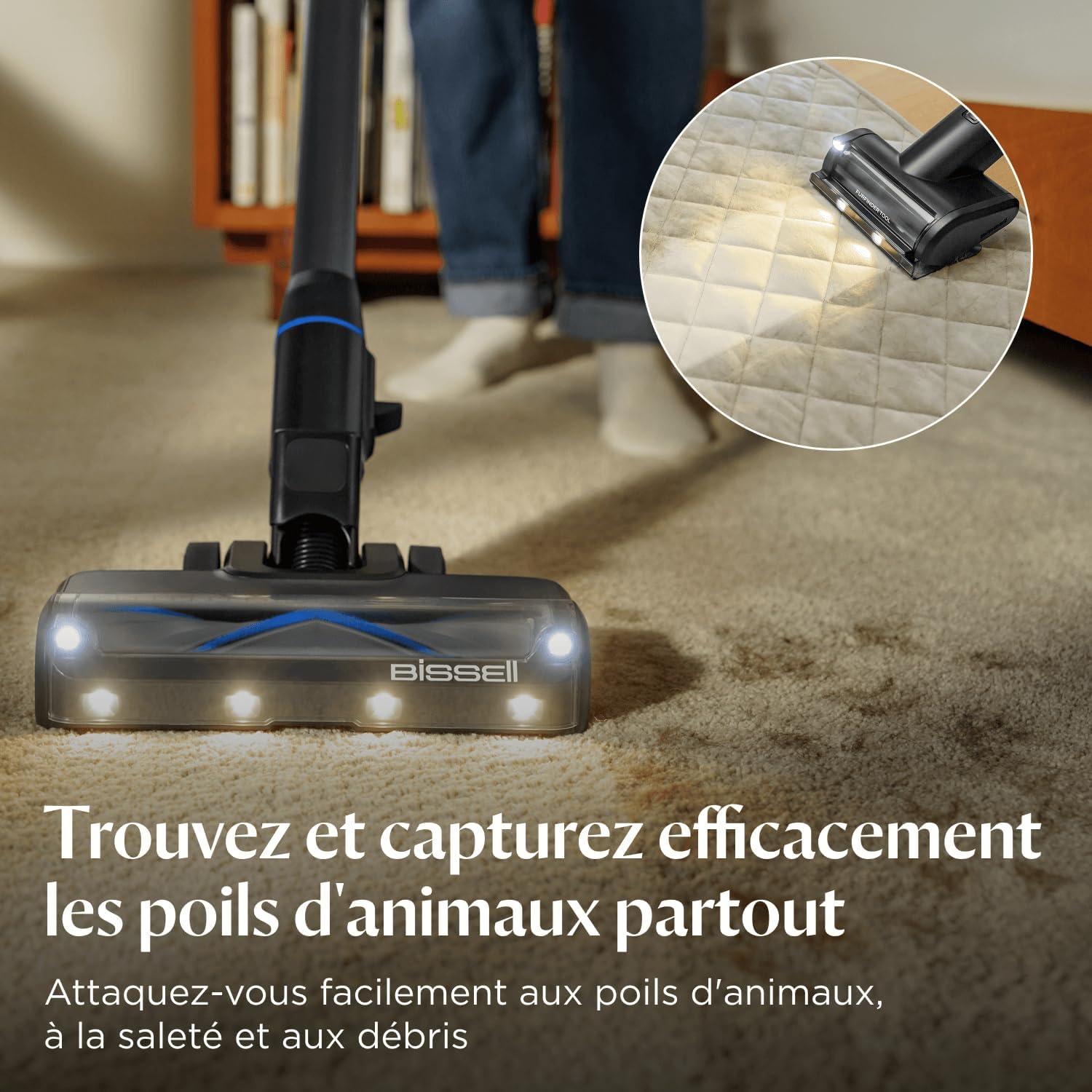 Detalle 2 de Bissell PowerClean FurGuard aspirateur sans fil 50 min 🧹