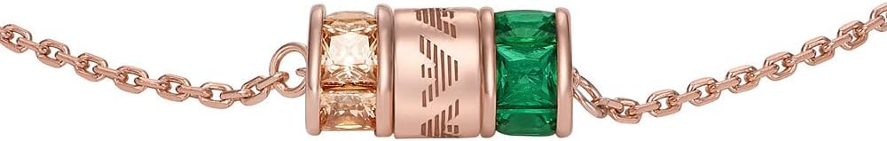 Detalle de Bracelet Emporio Armani en argent 925 doré rose, fermoir à mousqueton