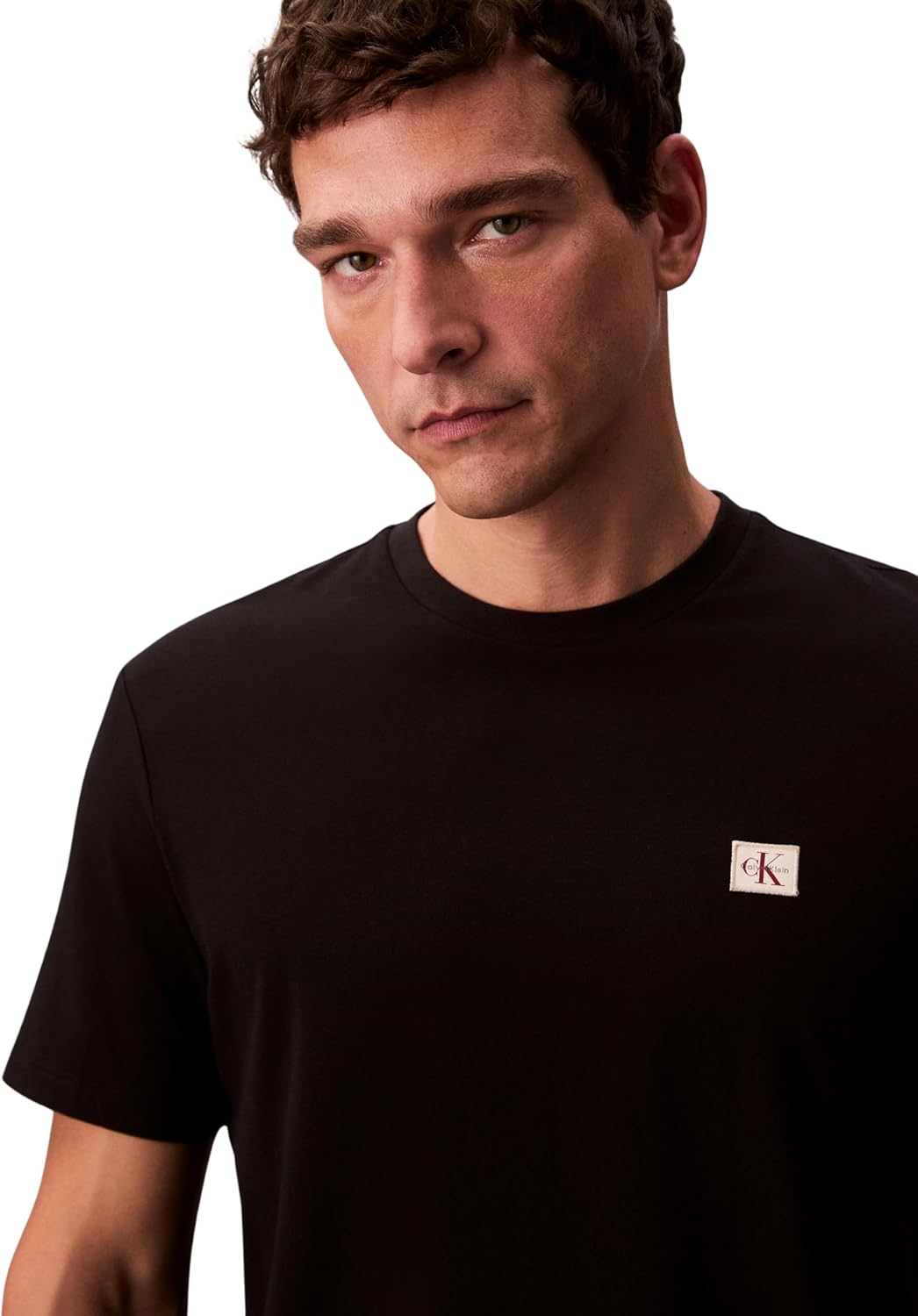 Detalle de Calvin Klein T-Shirt Manches Courtes Homme Badge Jersey Classic Tee en coton