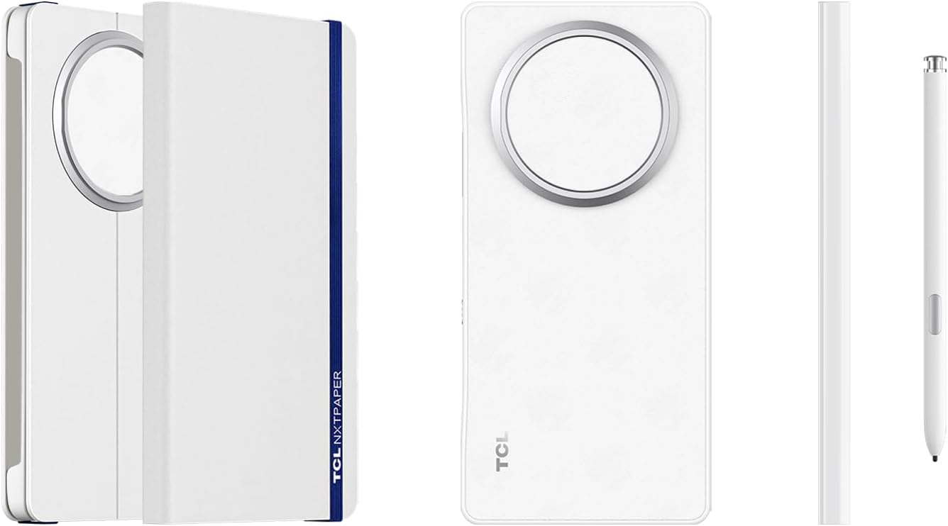 Detalle de TCL Étui de Protection à Rabat magnétique avec Stylet Électromagnétique NXTPAPER 60 Ultra – Texture Papier d'écriture